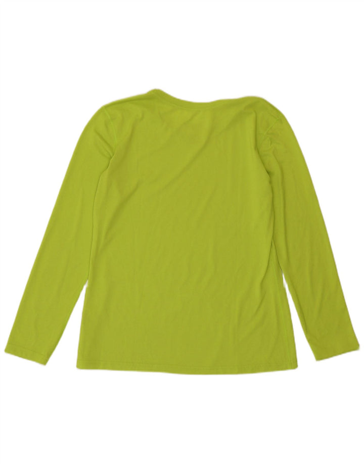 Nike Damen Dri Fit Regular Fit Top Langarm UK 14 Mittelgrün