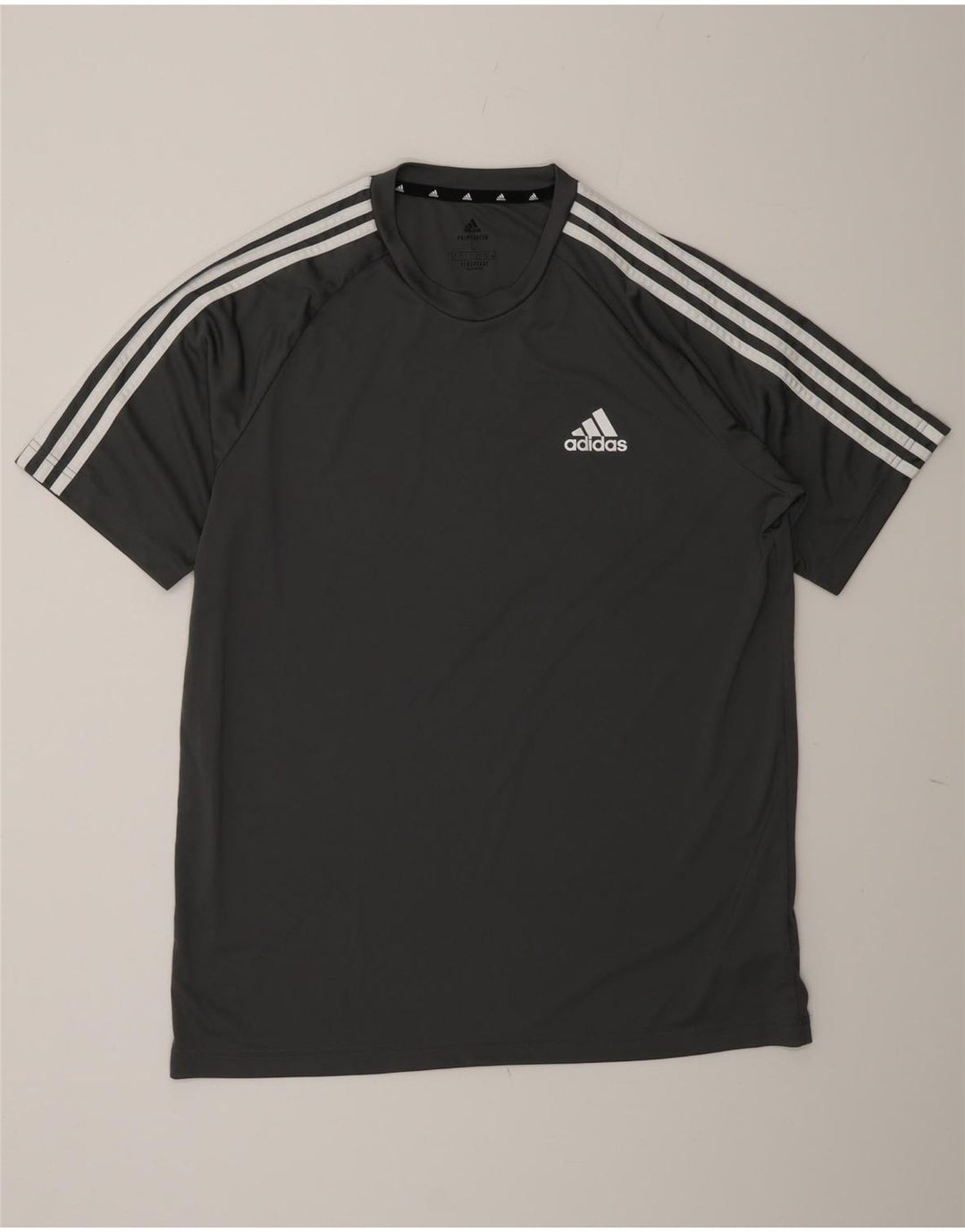 Adidas Herren Aeroready T-Shirt Top Large Grau Polyester