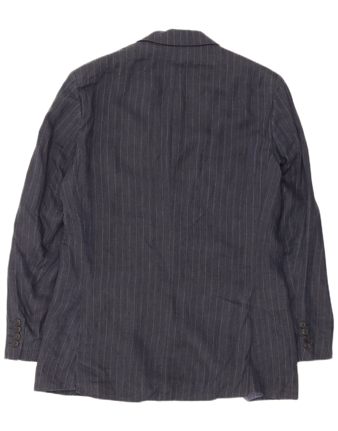 MARKS & SPENCER Mens Blazer Jacket UK 38 Medium Navy Blue Pinstripe