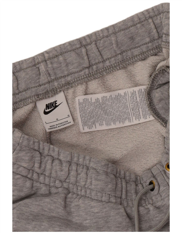 Nike Herren-Trainingshose, Jogginghose, groß, graue Baumwolle