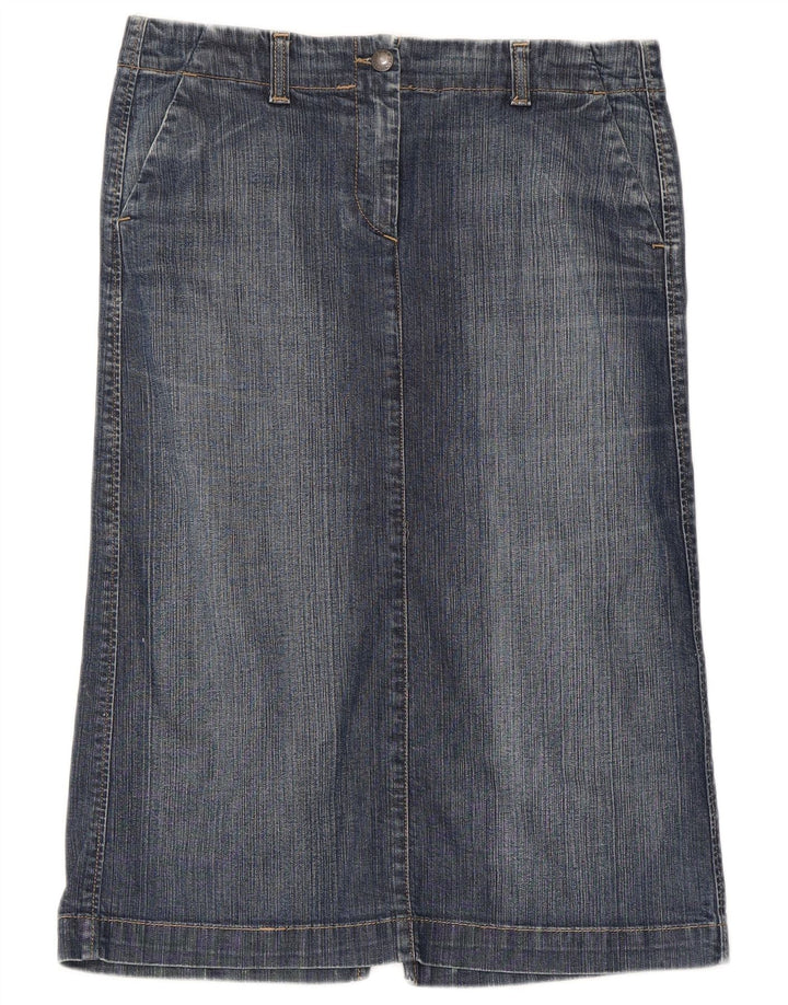 GAS Damen-Jeansrock mit hoher Taille, Größe S, W32, Blau