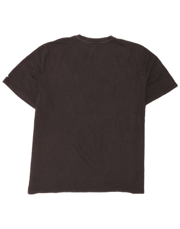 Adidas Herren Grafik T-Shirt Top 2XL Schwarz Baumwolle