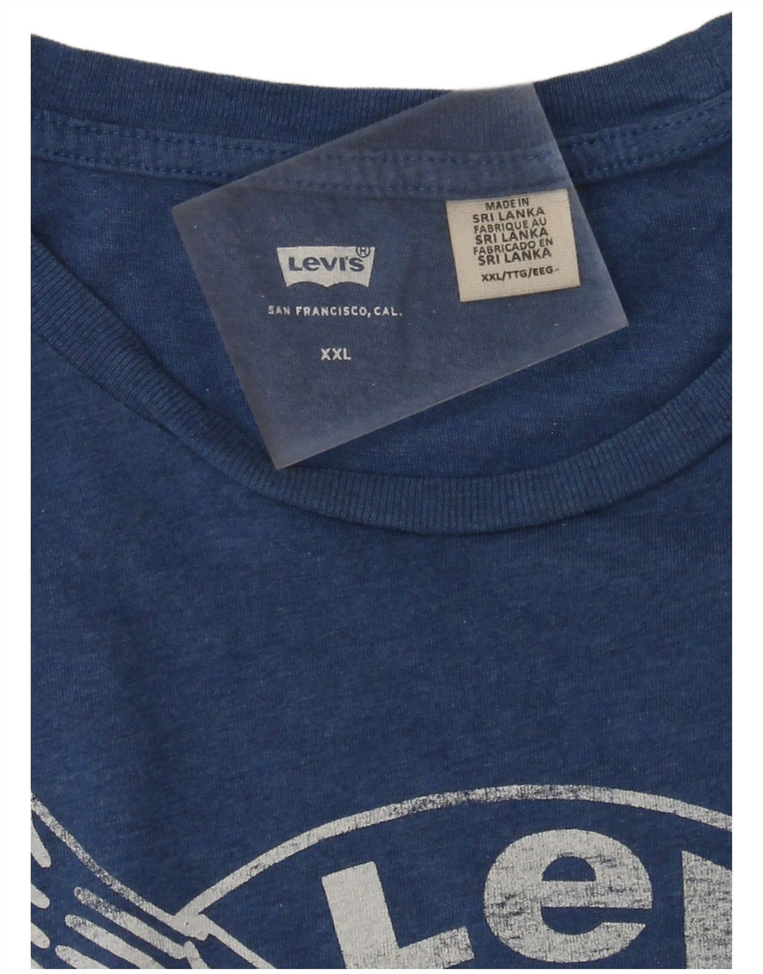 Levi's Herren T-Shirt mit Grafik, 2XL, Blau