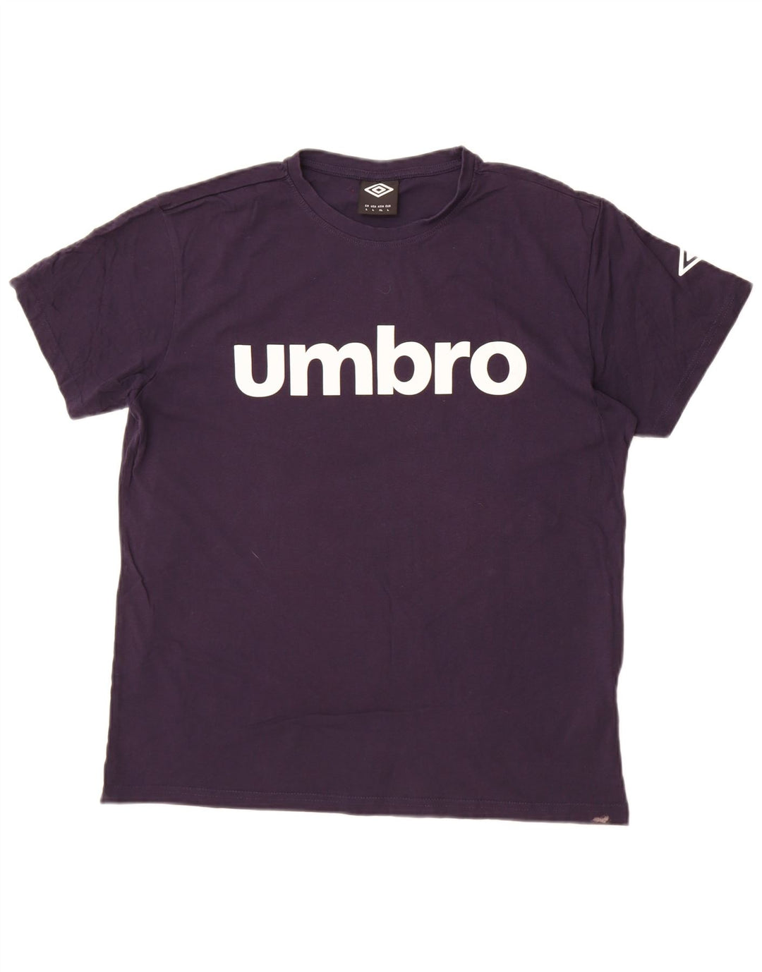 Umbro Herren-T-Shirt mit Grafik, groß, marineblau, Baumwolle