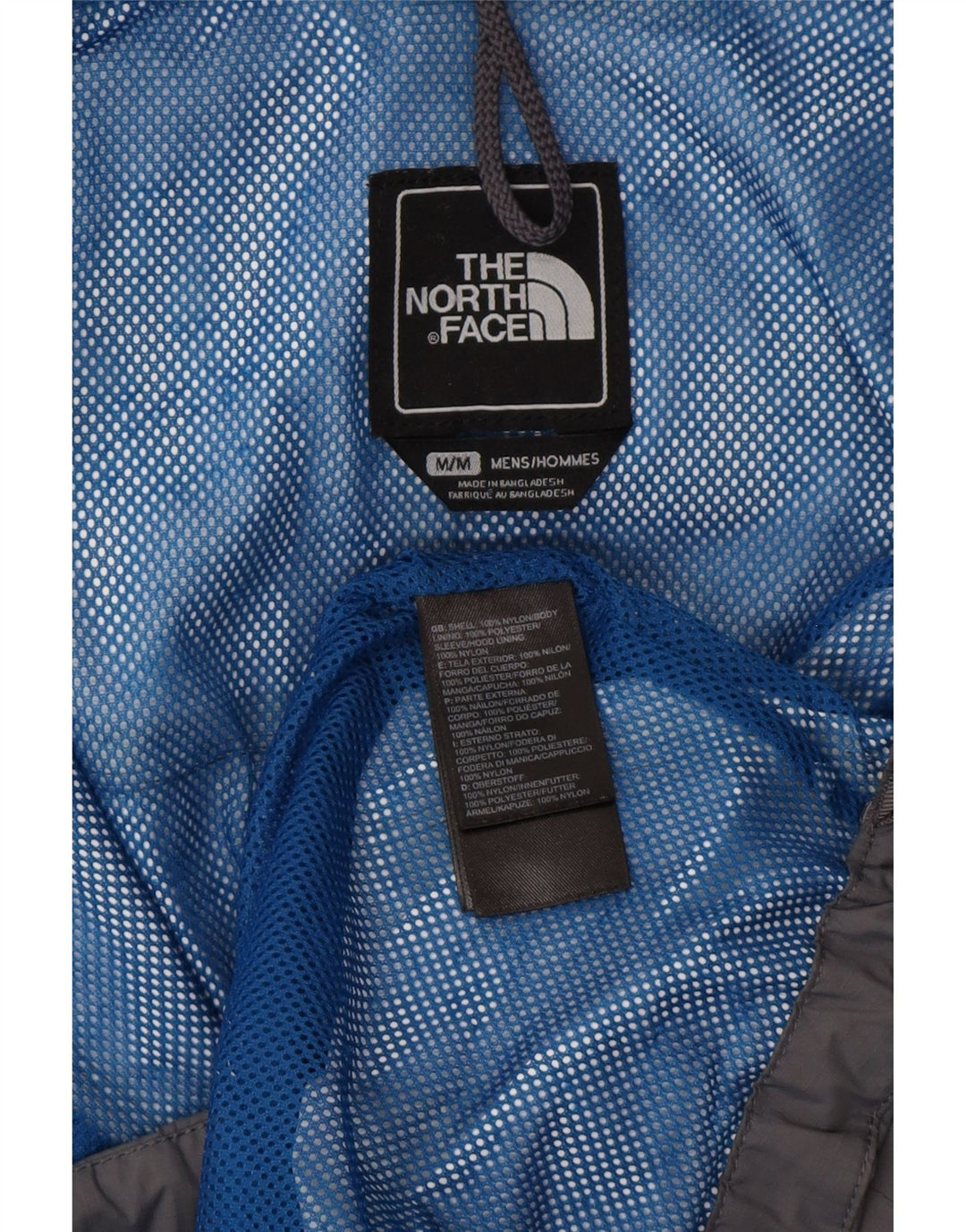 THE NORTH FACE Herren-Regenjacke mit Kapuze, UK 38, mittelgraues Nylon