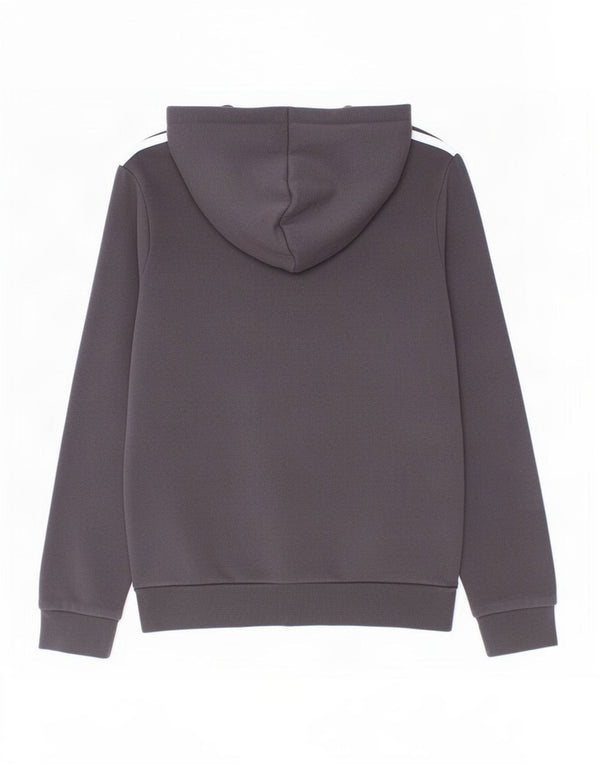 Adidas Jungen-Kapuzenpullover mit Reißverschluss, 9–10 Jahre, schwarze Baumwolle