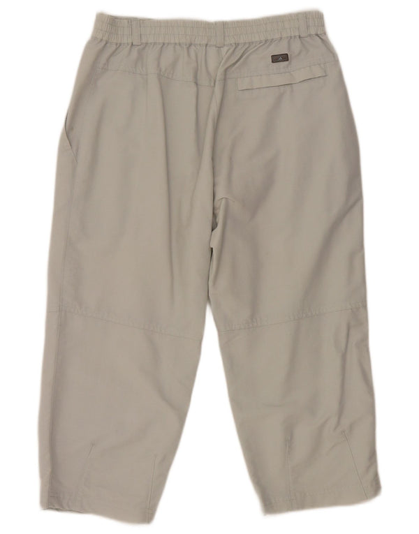 Adidas Damen Caprihose W28 L20 Graues Polyamid