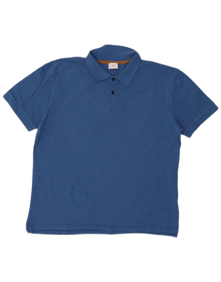 PEUTEREY Boys Polo Shirt 15-16 Years 2XL Blue Cotton
