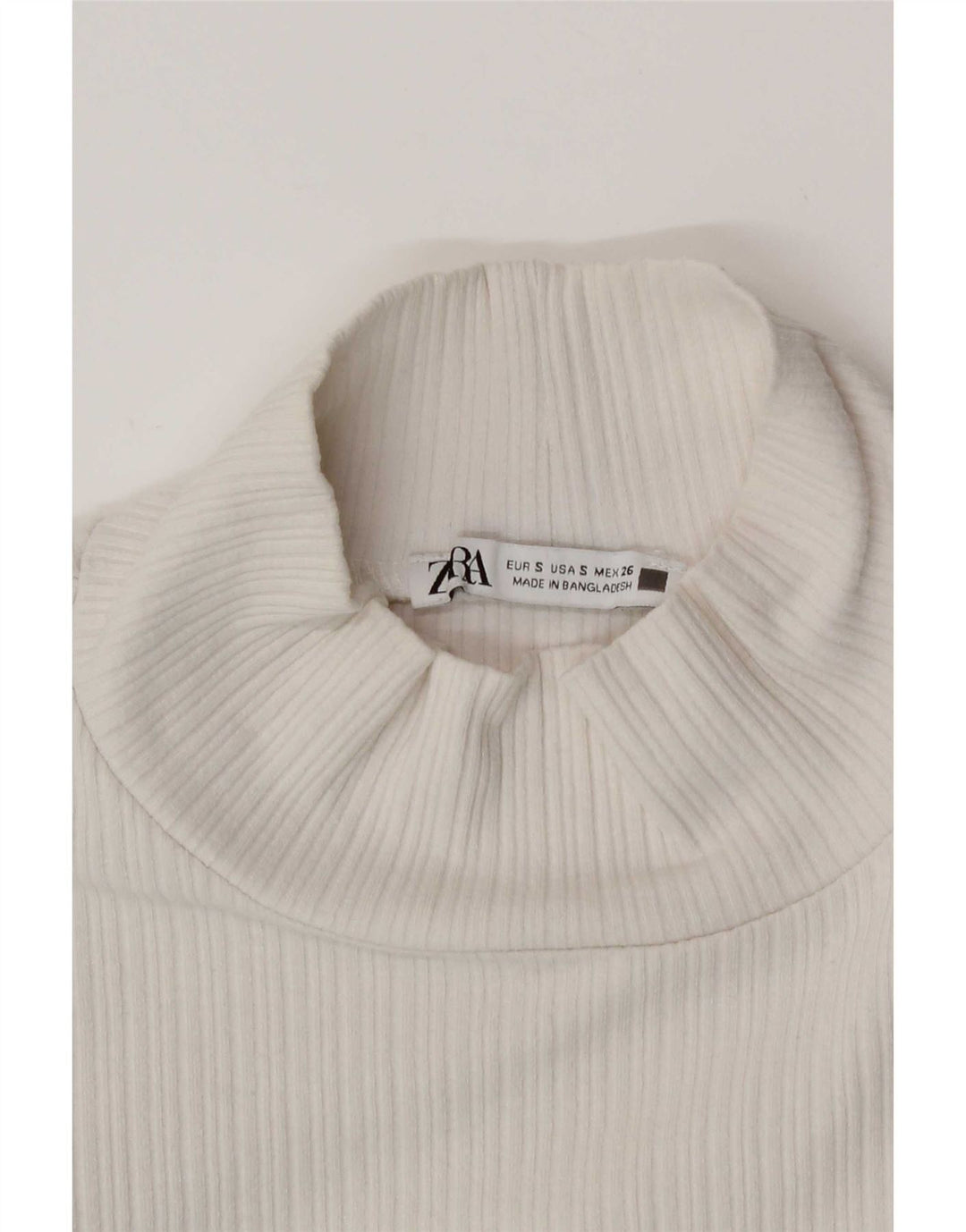 Zara Damen Crop Top UK 8 Small Weiß
