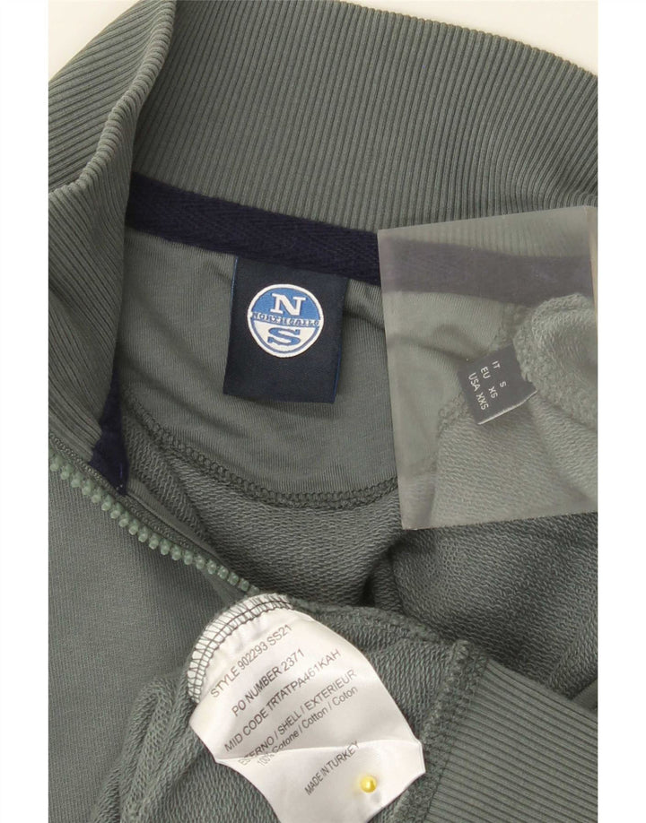 North Sails Herren-Trainingsanzug mit grafischem Oberteil, 2XS, grüne Baumwolle