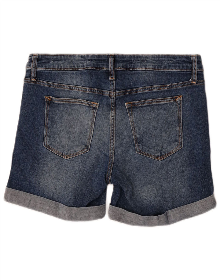 Gap Damen Jeansshorts UK 12 Medium W32 Blaue Baumwolle