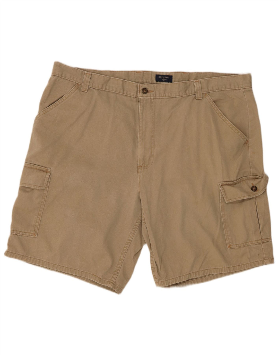 DOCKERS Herren Cargoshorts W42 2XL Beige Baumwolle