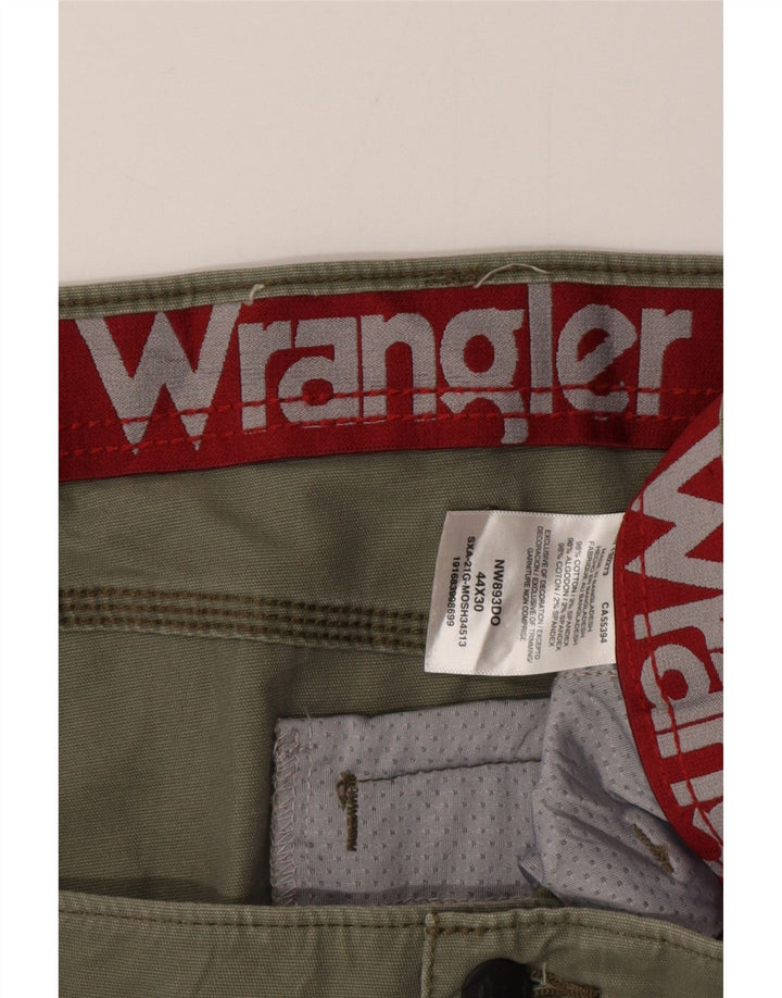 WRANGLER Gerade Cargohose für Herren, W44, L30, grüne Baumwolle