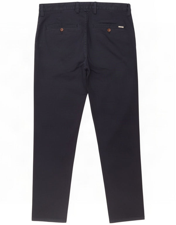 Gant Herren Slim Chino Hose W32 L27 Marineblau Baumwolle