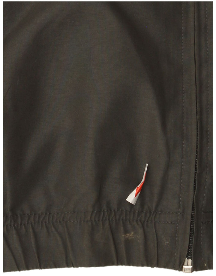 Fila Herren-Trainingsanzug-Oberteil, Jacke, klein, graues Farbblock-Polyester