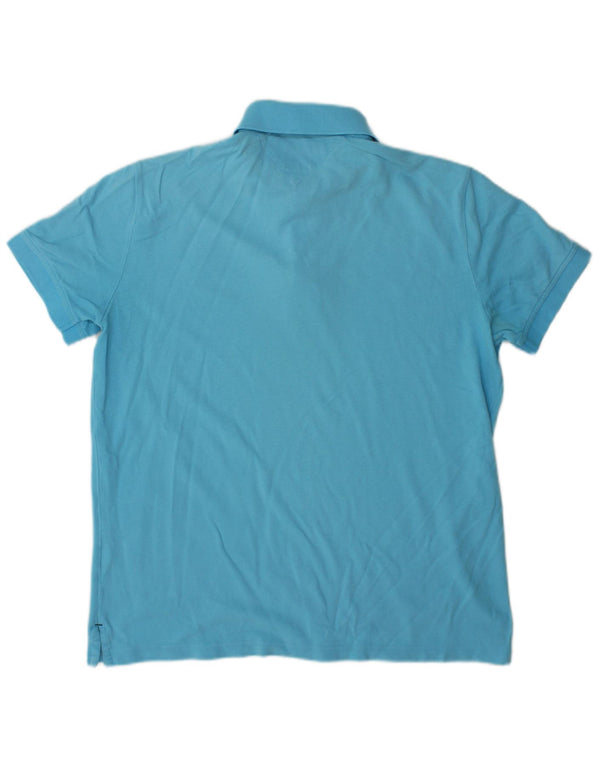 Tommy Hilfiger Mens Custom Fit Polo Shirt Medium Blue