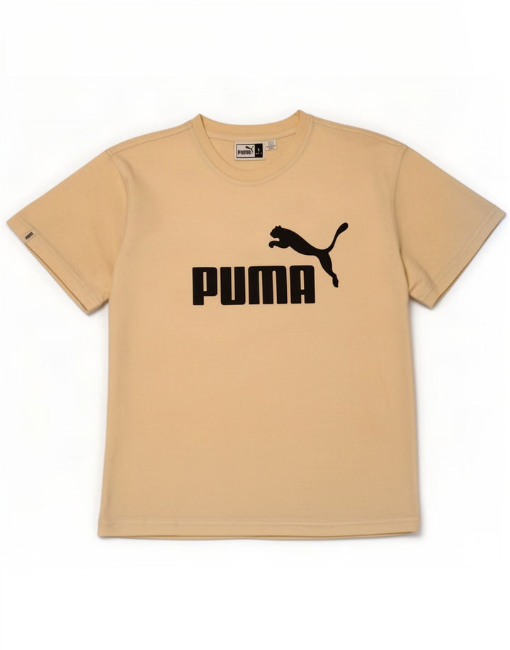 Puma Herren Grafik T-Shirt Top Small Gelb