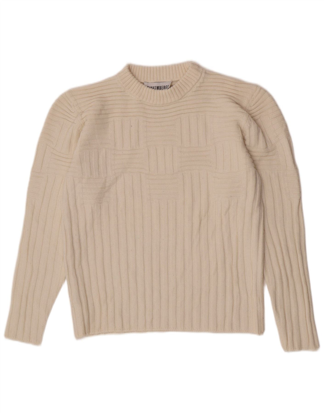 Bikkembergs Damen-Pullover mit Rundhalsausschnitt, UK 12, mittelgrau