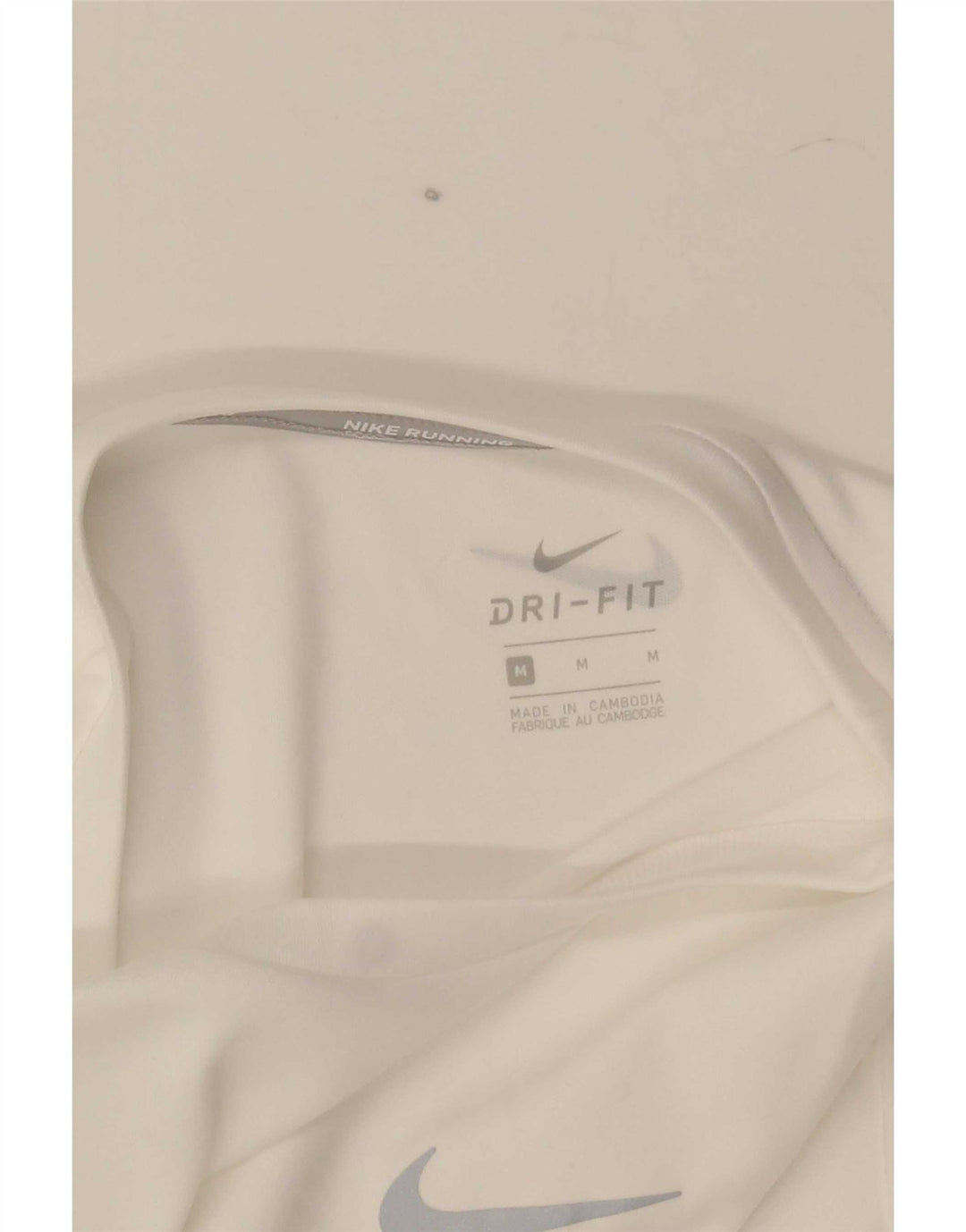 Nike Herren Dri Fit T-Shirt Top Mittelweiß
