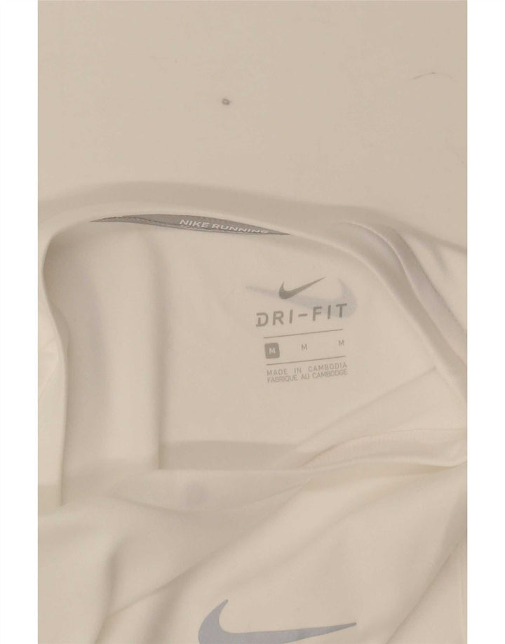 Nike Herren Dri Fit T-Shirt Top Mittelweiß