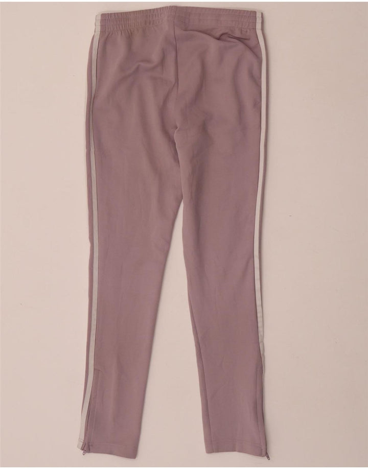 Adidas Damen Trainingshose UK 8 Small Lila Polyester
