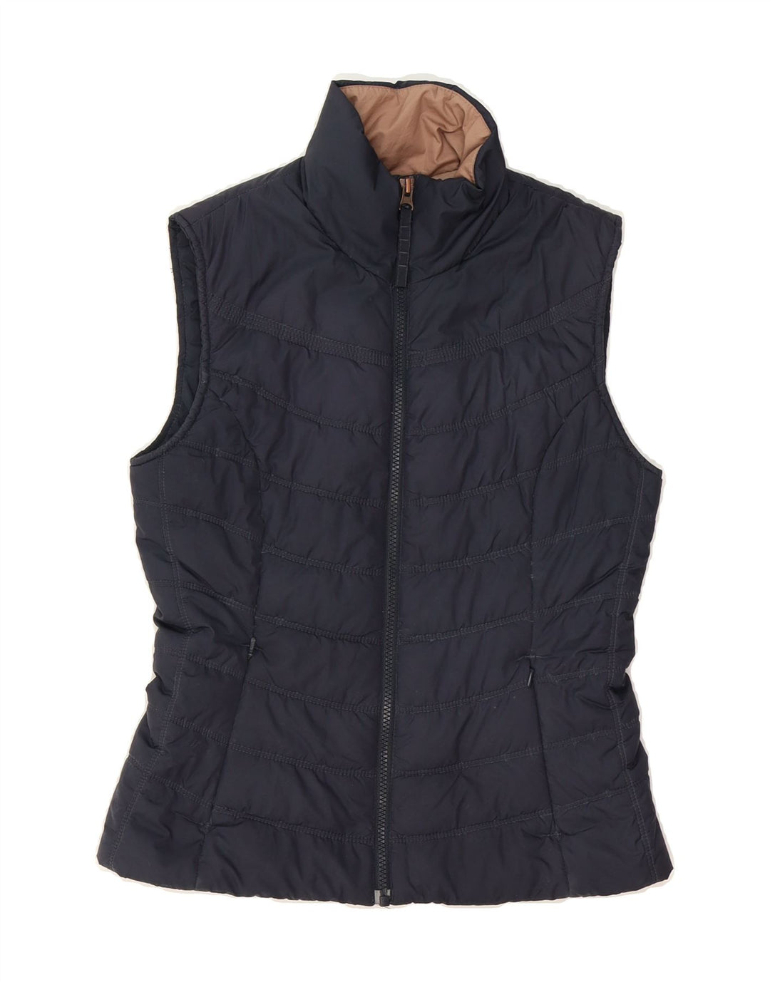 TIMBERLAND Womens Padded Gilet UK 6 XS Navy Blue Polyester Vintage Timberland and Second-Hand Timberland from Messina Hembry 