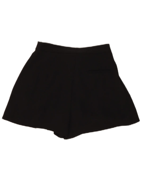 Zara Damen-Shorts mit hoher Taille und Pegged-Freizeit-Shorts, Größe S, W26, Schwarz, Polyester