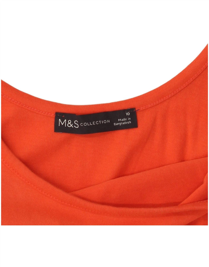 Marks & Spencer Damen Ärmelloses Maxikleid UK 10 Small Orange