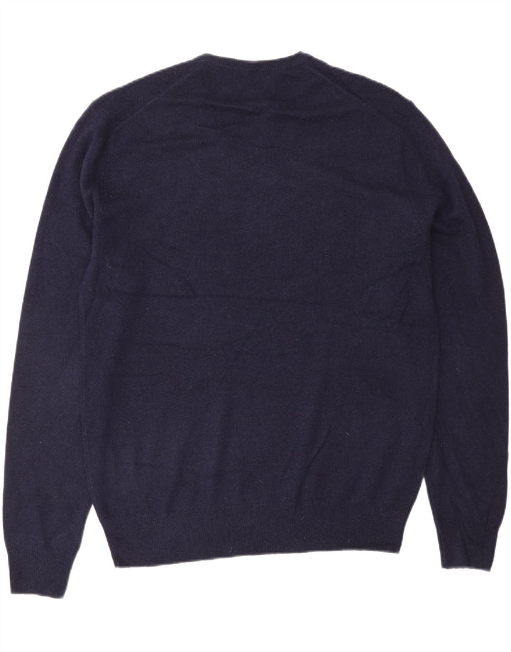 POLO RALPH LAUREN Herren-Pullover mit V-Ausschnitt, mittlere marineblaue Wolle