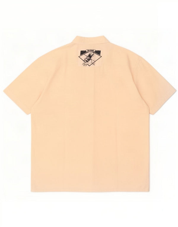 Vintage Damen Kurzarm-Pullovershirt UK 20 2XL Beige