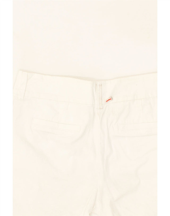 J. CREW Womens Chino Shorts US 4 Small W30 White Cotton Vintage J. Crew and Second-Hand J. Crew from Messina Hembry 