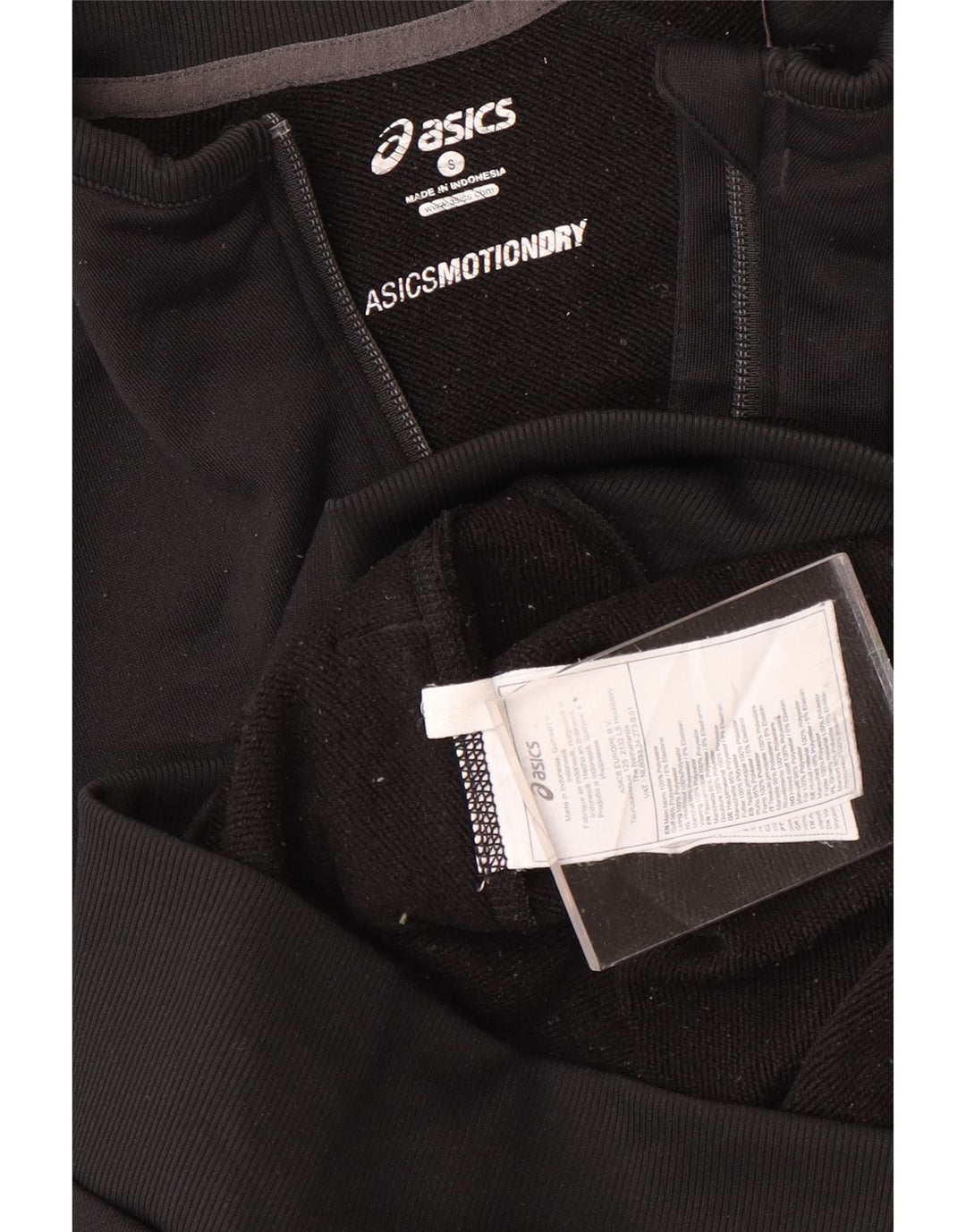 Asics Herren-Trainingsanzug-Oberteil, Jacke, Größe S, Schwarz, Polyester