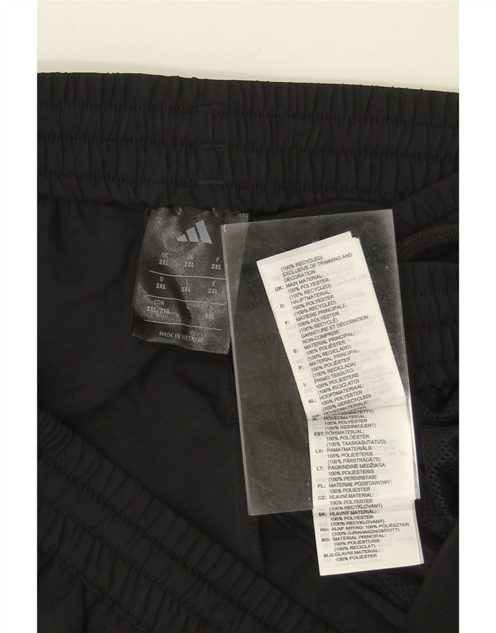 ADIDAS Mens Tracksuit Trousers 2XL  Black Polyester