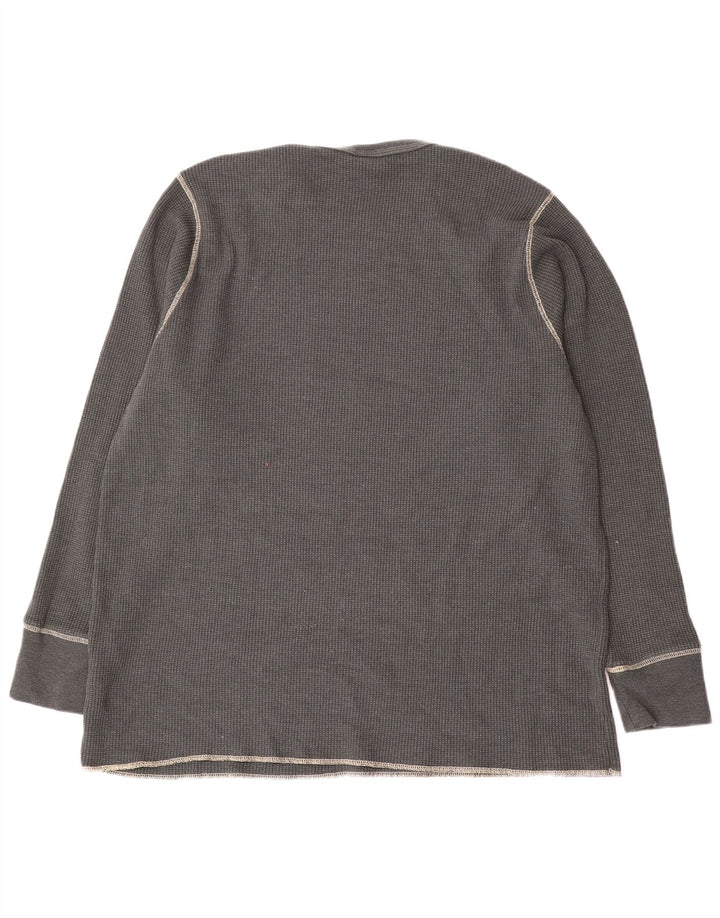 Nike Herren Top Langarm 3XL Grau Baumwolle