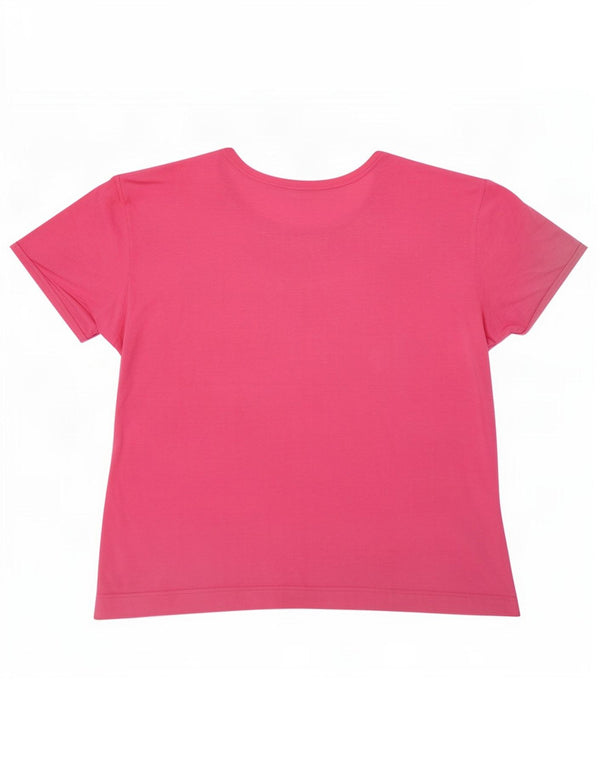 Gymnasium Damen T-Shirt Top UK 18 XL Rosa Viskose