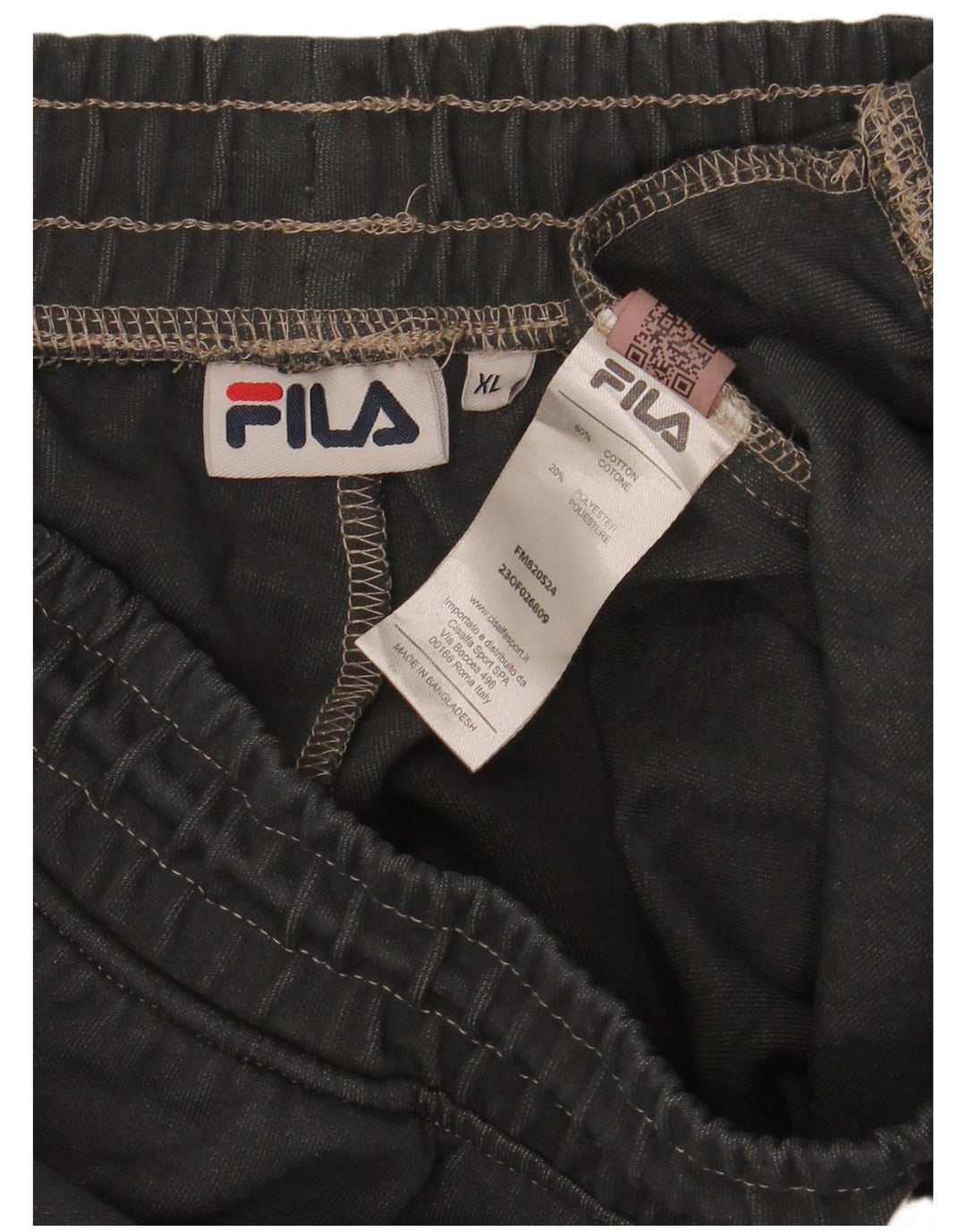 Fila Herren-Trainingshose XL, grau gestreift, Baumwolle