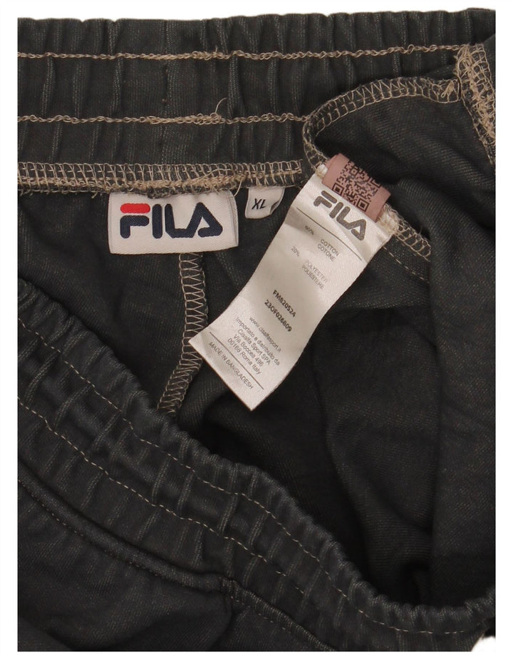 Fila Herren-Trainingshose XL, grau gestreift, Baumwolle
