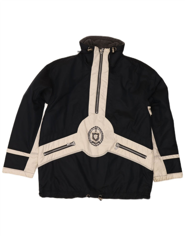 Sportalm Herren-Skijacke mit Grafik, EU 38, mittleres Marineblau, Farbblock