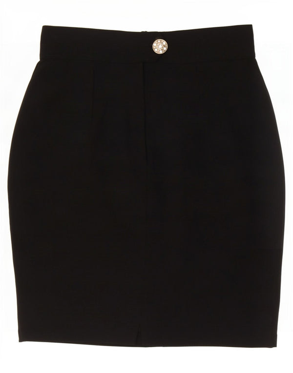 Fusion Damen Bleistiftrock Medium W28 Schwarze Viskose