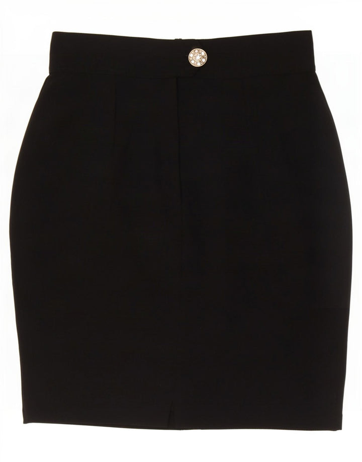 Fusion Damen Bleistiftrock Medium W28 Schwarze Viskose