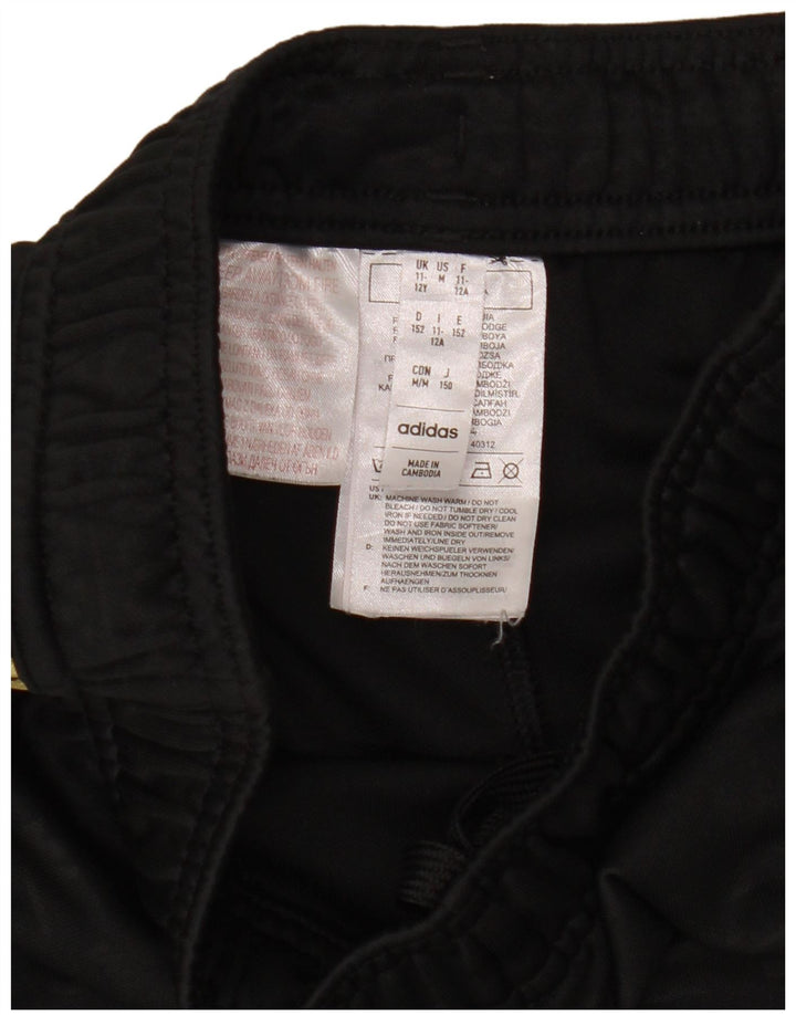 Adidas Sportshorts für Jungen, 11–12 Jahre, schwarzes Polyester