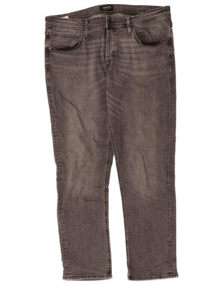 Jack & Jones Herren Slim Jeans W38 L32 Graue Baumwolle