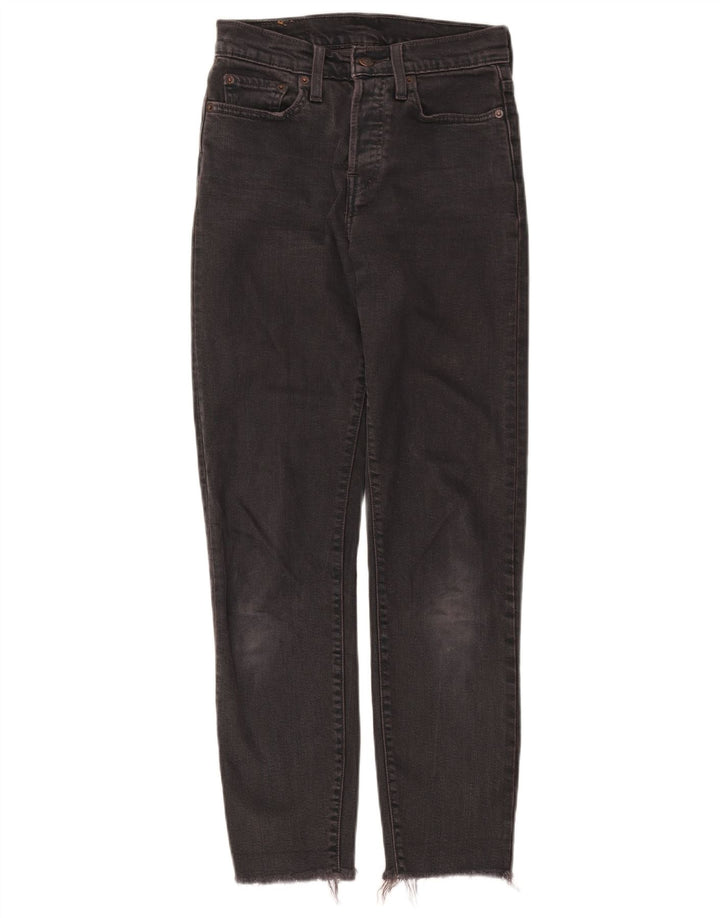 LEVI'S Womens Slim Jeans W25 L27 Grey Cotton