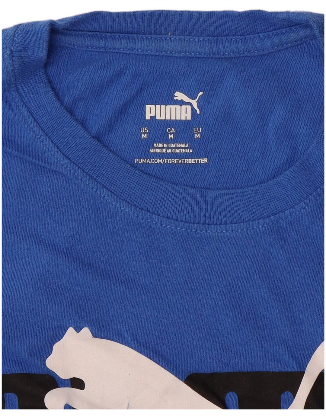 PUMA Herren Grafik-T-Shirt-Oberteil Mittelblau