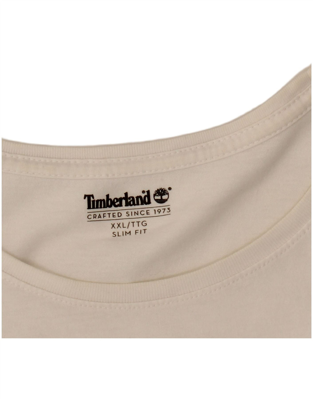 Timberland Herren Slim Fit T-Shirt Top 2XL Weiß