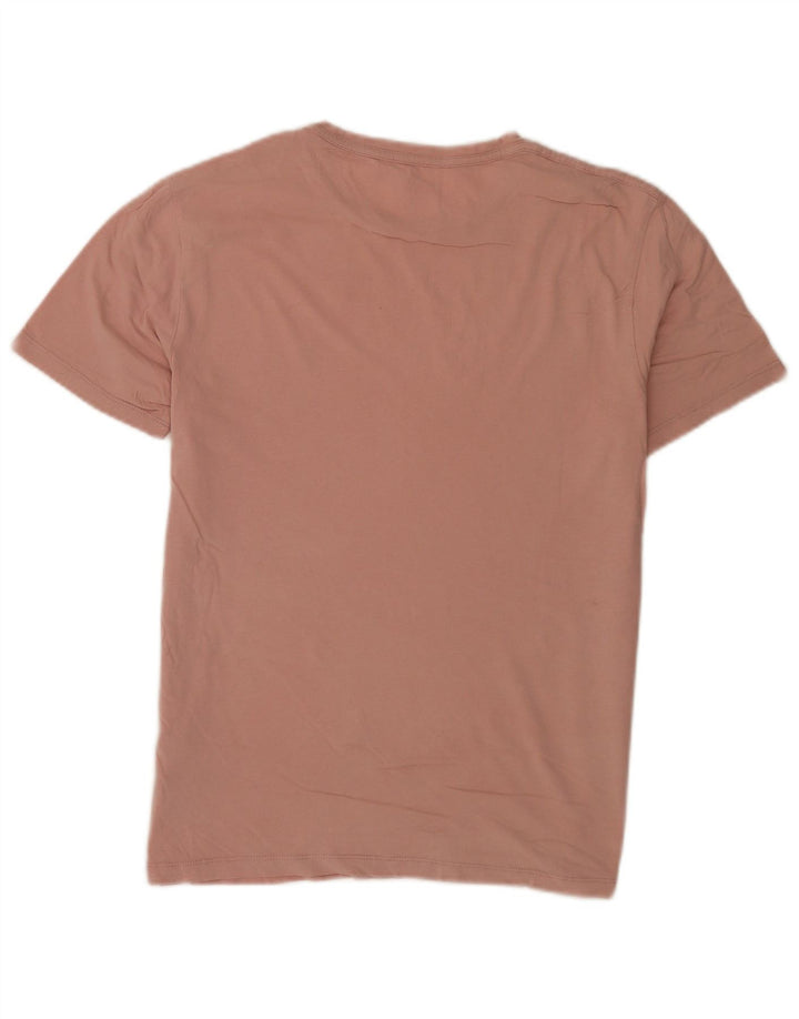 All Saints Herren-T-Shirt mit normaler Passform, Mittelrosa aus Baumwolle