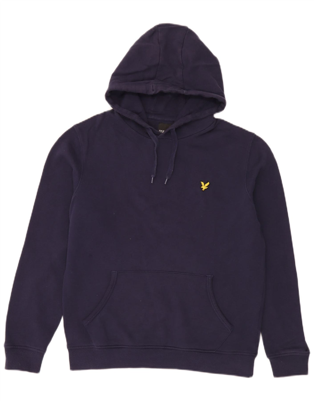 Lyle & Scott Herren-Kapuzenpullover aus mittelblauer, marineblauer Baumwolle