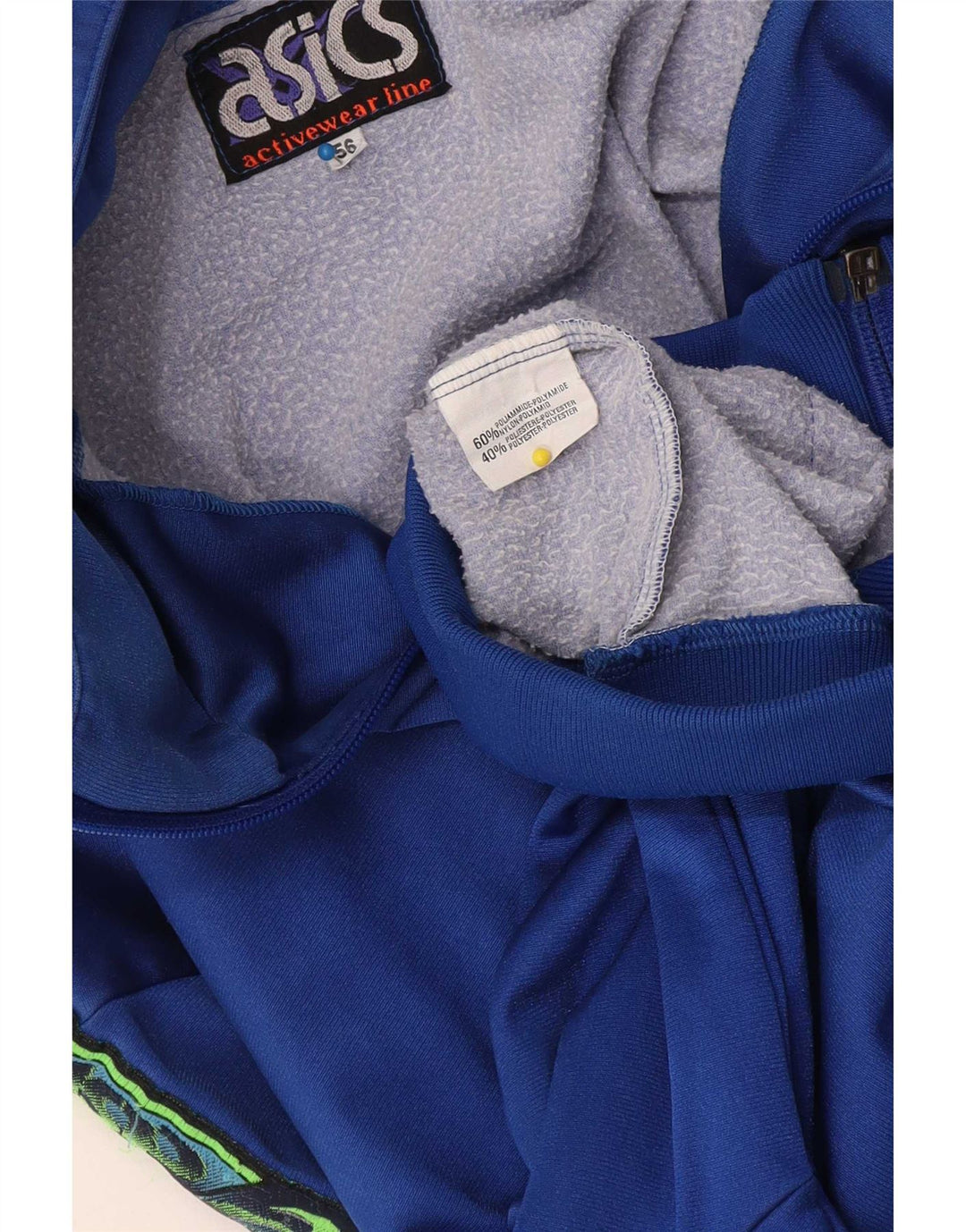 Asics Herren Graphic Trainingsanzug Top Jacke IT 56 2XL Blau Polyamid