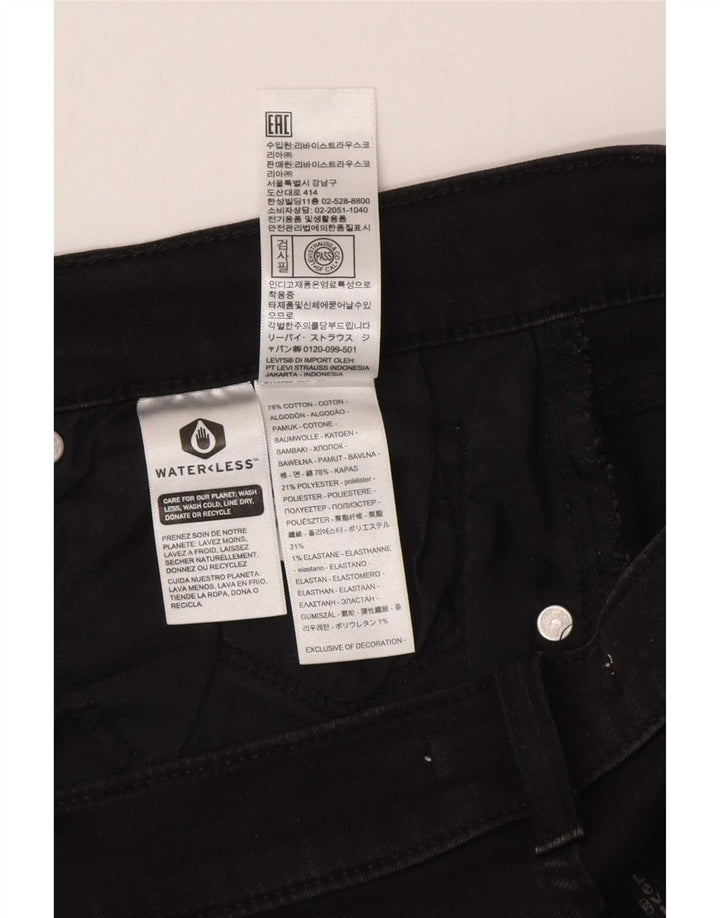 Levi's Damen Classic Straight Jeans W32 L30 Schwarze Baumwolle