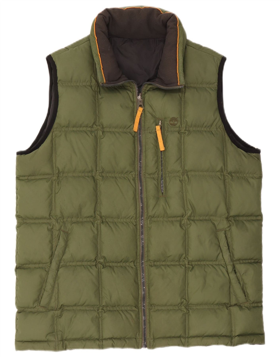 Timberland Herren Wattierte Weste UK 40 Large Grün